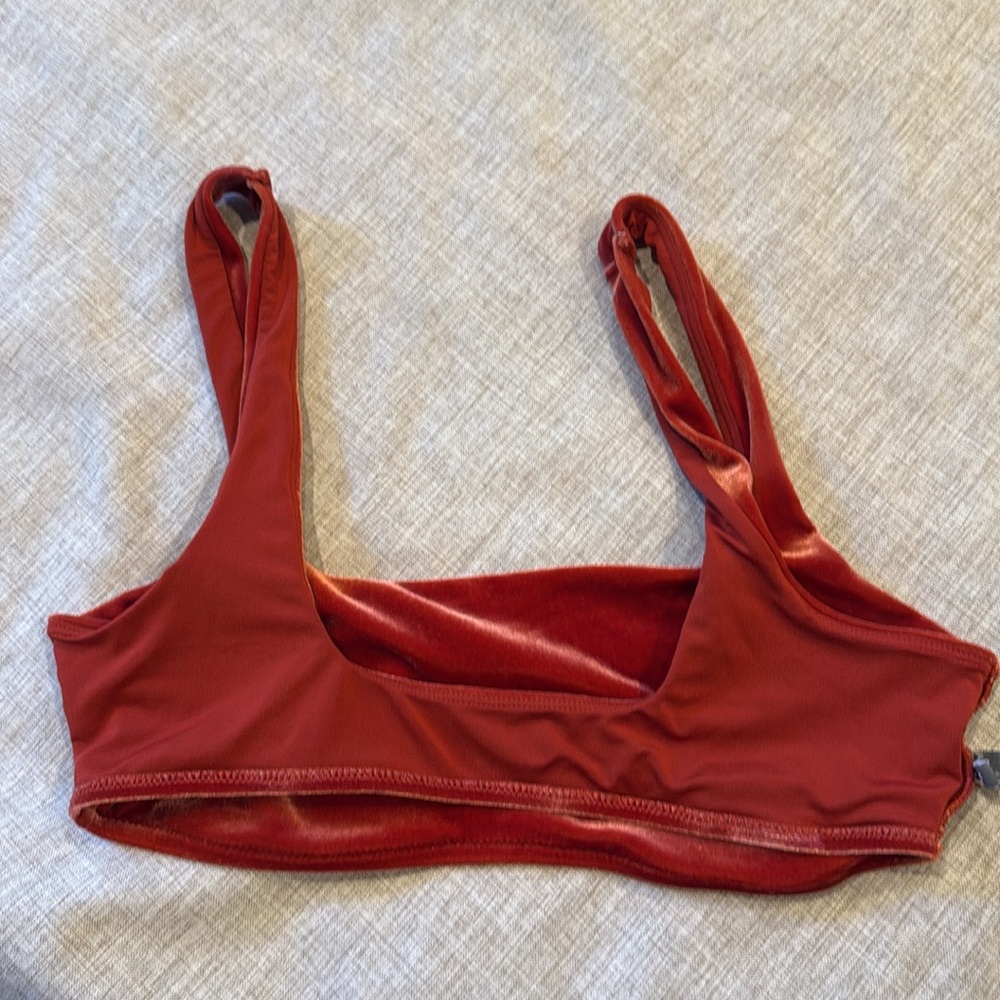 Aerie scoop velvet‎ bralette wireless size Medium - Picture 5 of 9